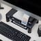Mind Reader Black Small Plastic Monitor Riser Stand Set
